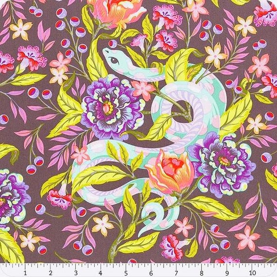 Tula Pink Moon Garden – Hissy Fit Dusk Cotton Quilting