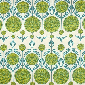 1/2 yard OOP Birch Farm - Chrysanthemum in Peacock by Joel Dewberry Cotton Fabric