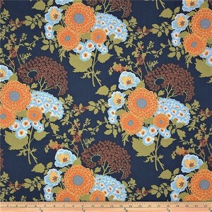 1/2 yard OOP Botanique PWJD079 Bold Bouquet Asparagus by Joel Dewberry quilting fabric