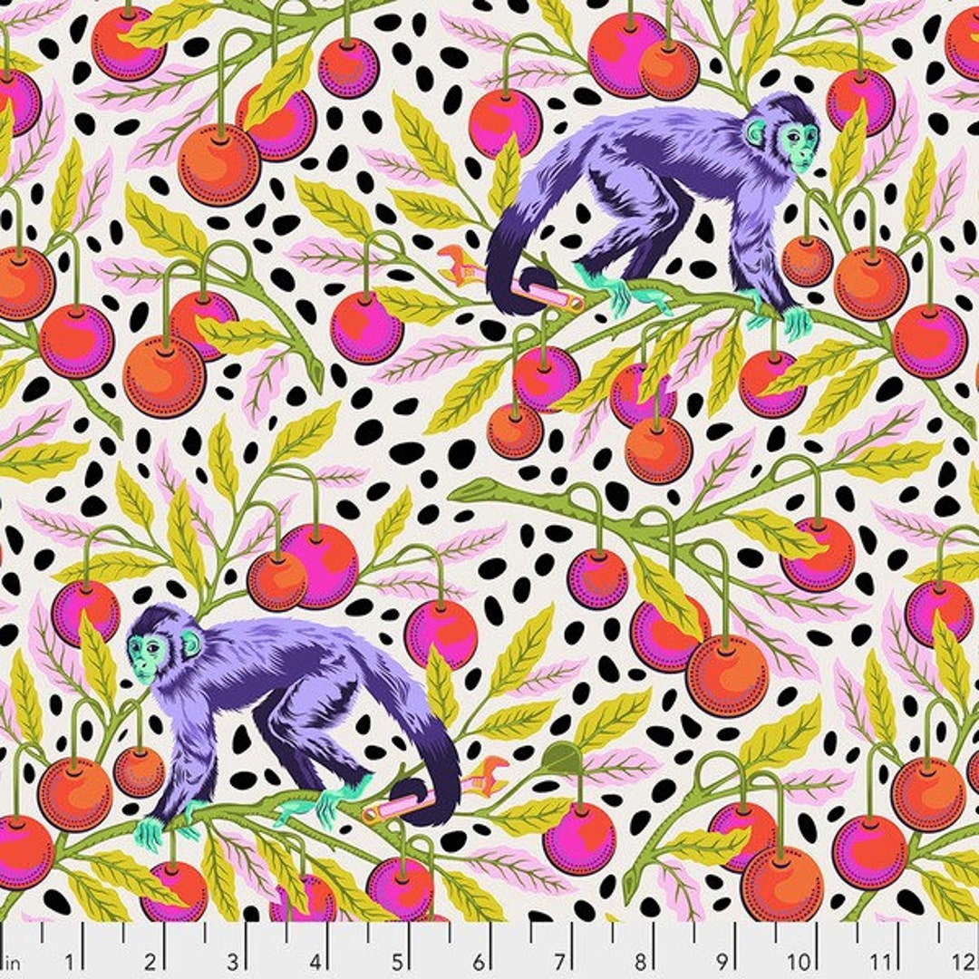 OOP Monkey Wrench Mango by Tula Pink Cotton Fabric - Etsy