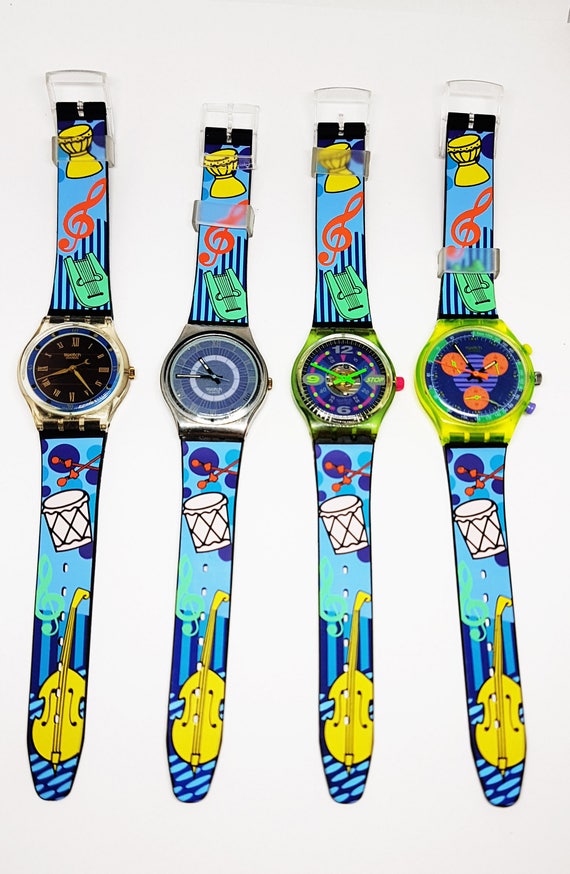 Swatch Watch Vintage Swatch Watch Strap Swatch Watch Guard Etsy