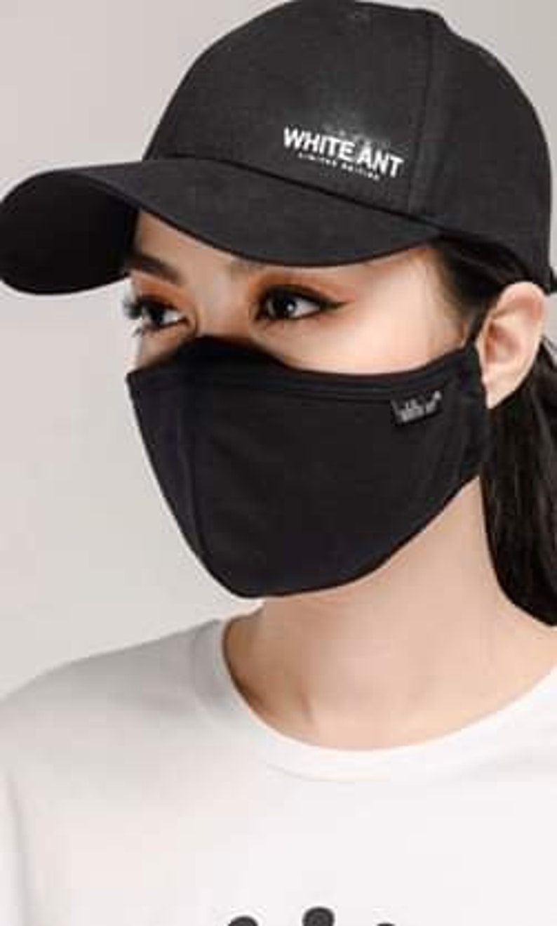 black linen mask