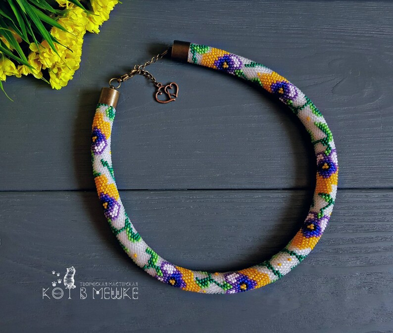Beads crocheted knitted necklace bracelet beaded Flowers beaded style fashion beauty gold flower style women unisex jewellery luxury men