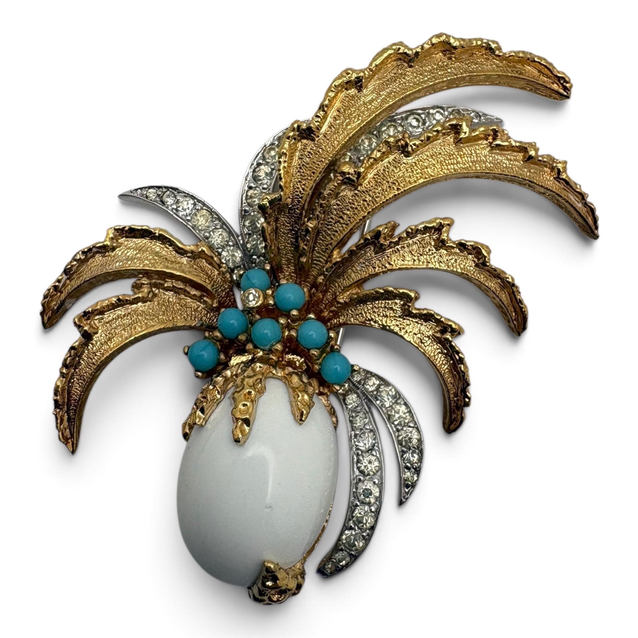 Jomaz Turquoise Brooch - Etsy