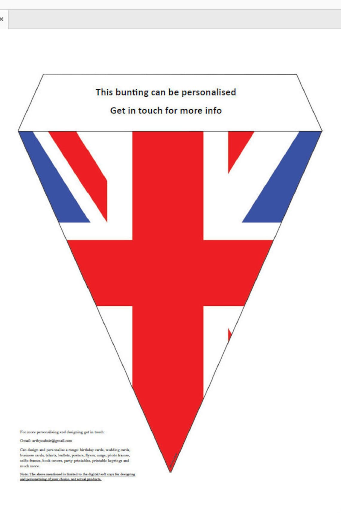 union jack printable bunting ve day printable bunting ve etsy