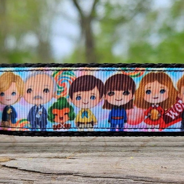Willy Wonka & The Chocolate Factory Inspired 1" Handmade Adjustable Dog Collar
