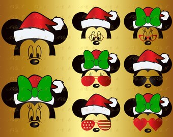 Download Mickey christmas svg | Etsy