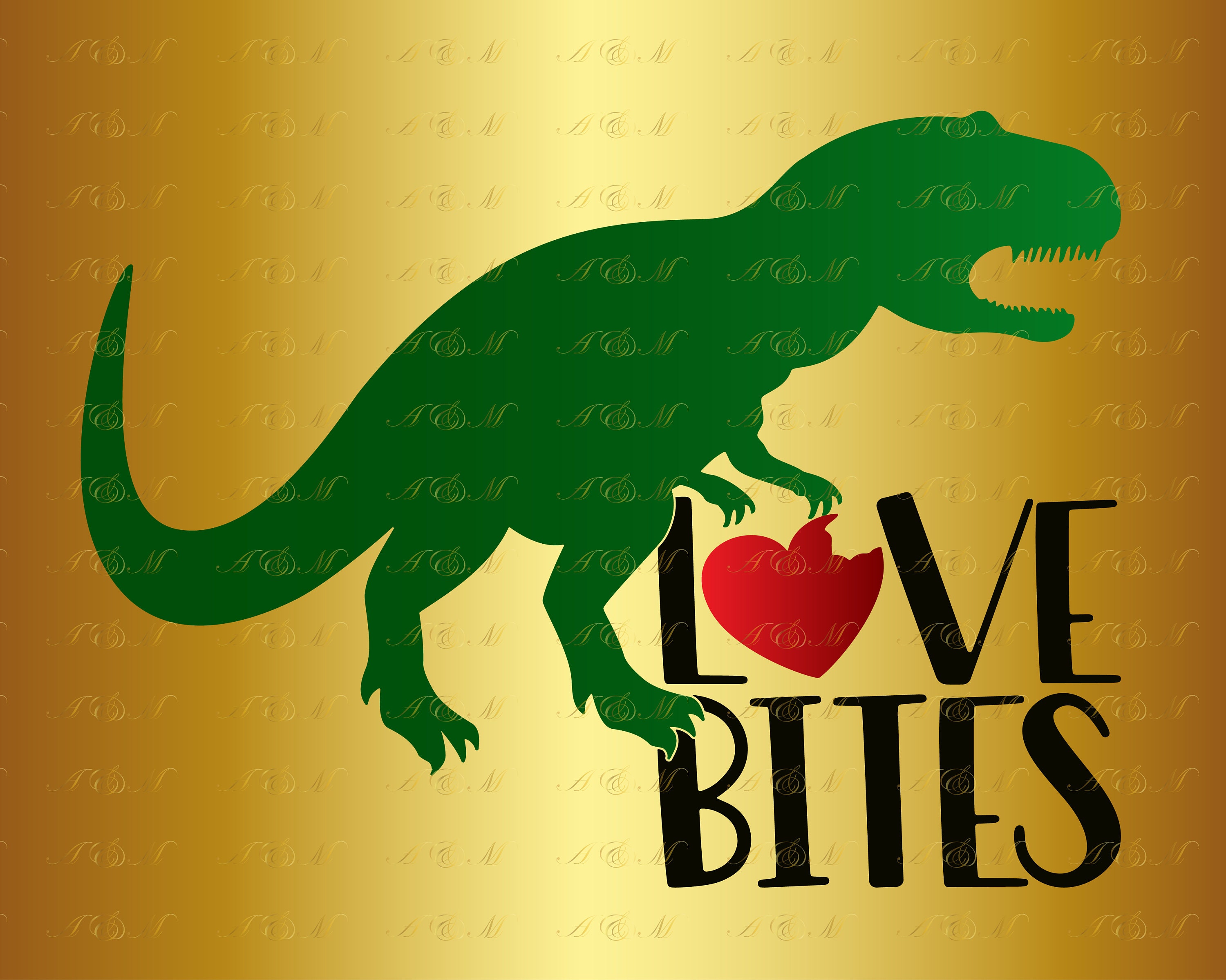 Download 60% OFF Love Bites SVG Dinosaur Silhouette Valentine's Day | Etsy
