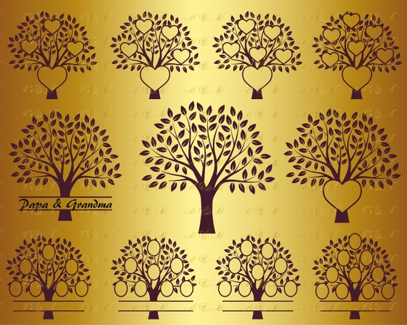 Download 60% OFF Family Tree SVG Tree Svg Heart Monogram Decal Png Eps | Etsy