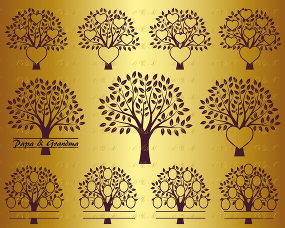 Download 60% OFF Family Tree SVG Tree Svg Heart Monogram Decal Png ...