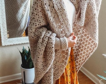 Oversized Crochet Blanket Shawl