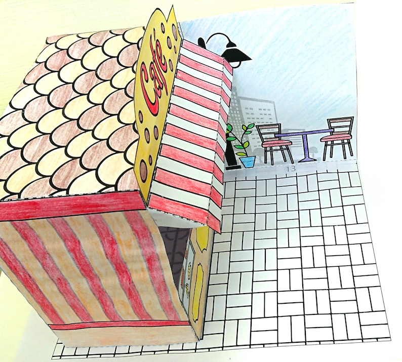 NEW Printable Kit for Paper Cafe Toy coloring Pages Paper - Etsy