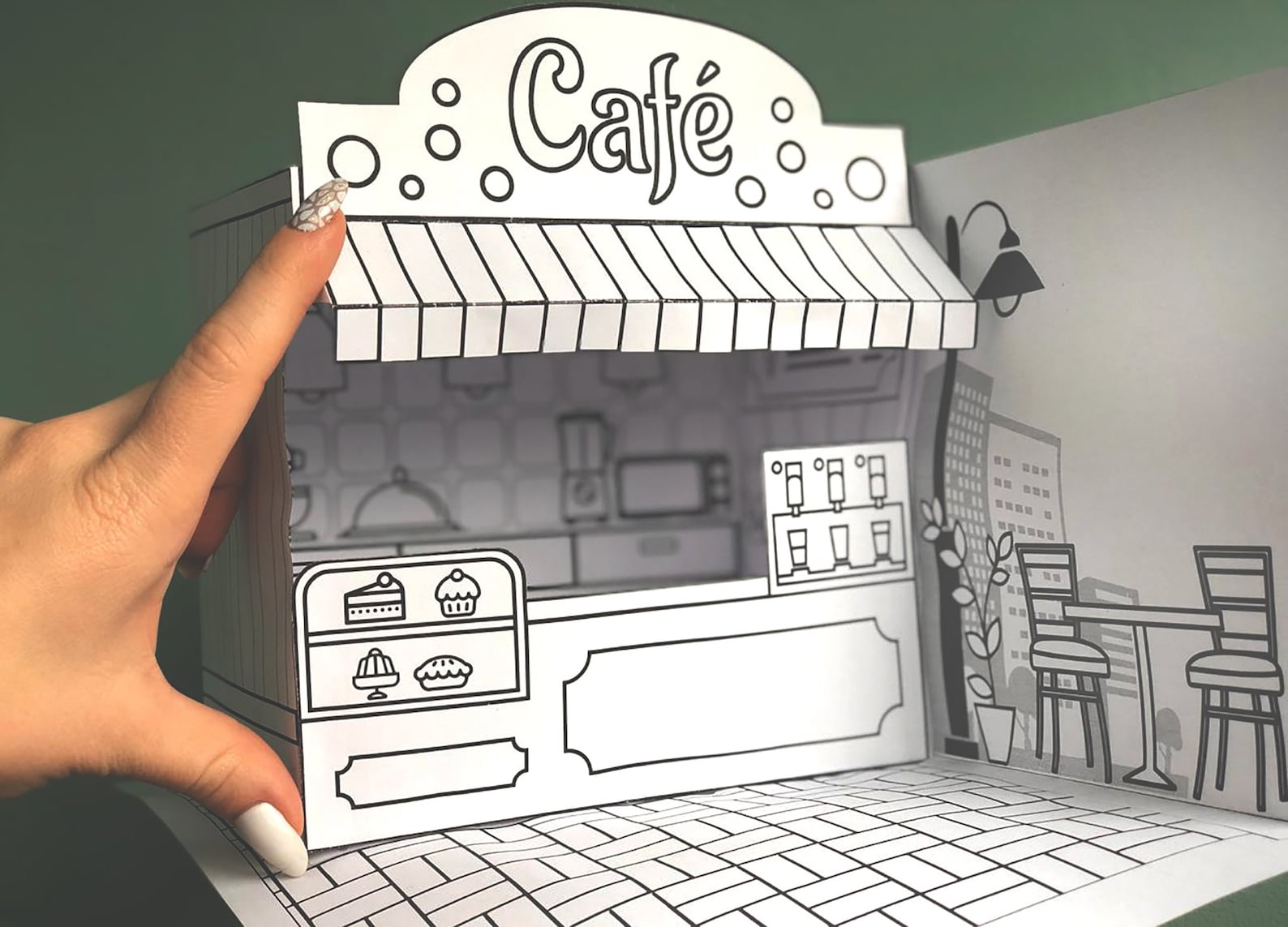 NEW Printable Kit for Paper Cafe Toy coloring Pages Paper | Etsy