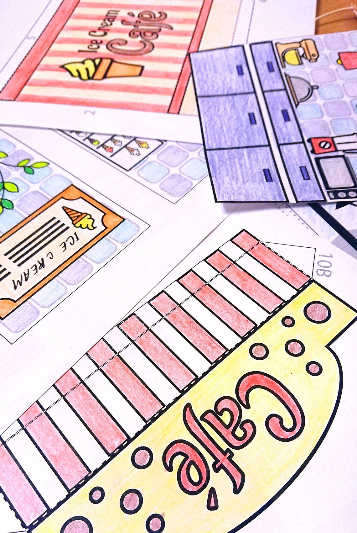 NEW Printable Kit for Paper Cafe Toy coloring Pages Paper | Etsy