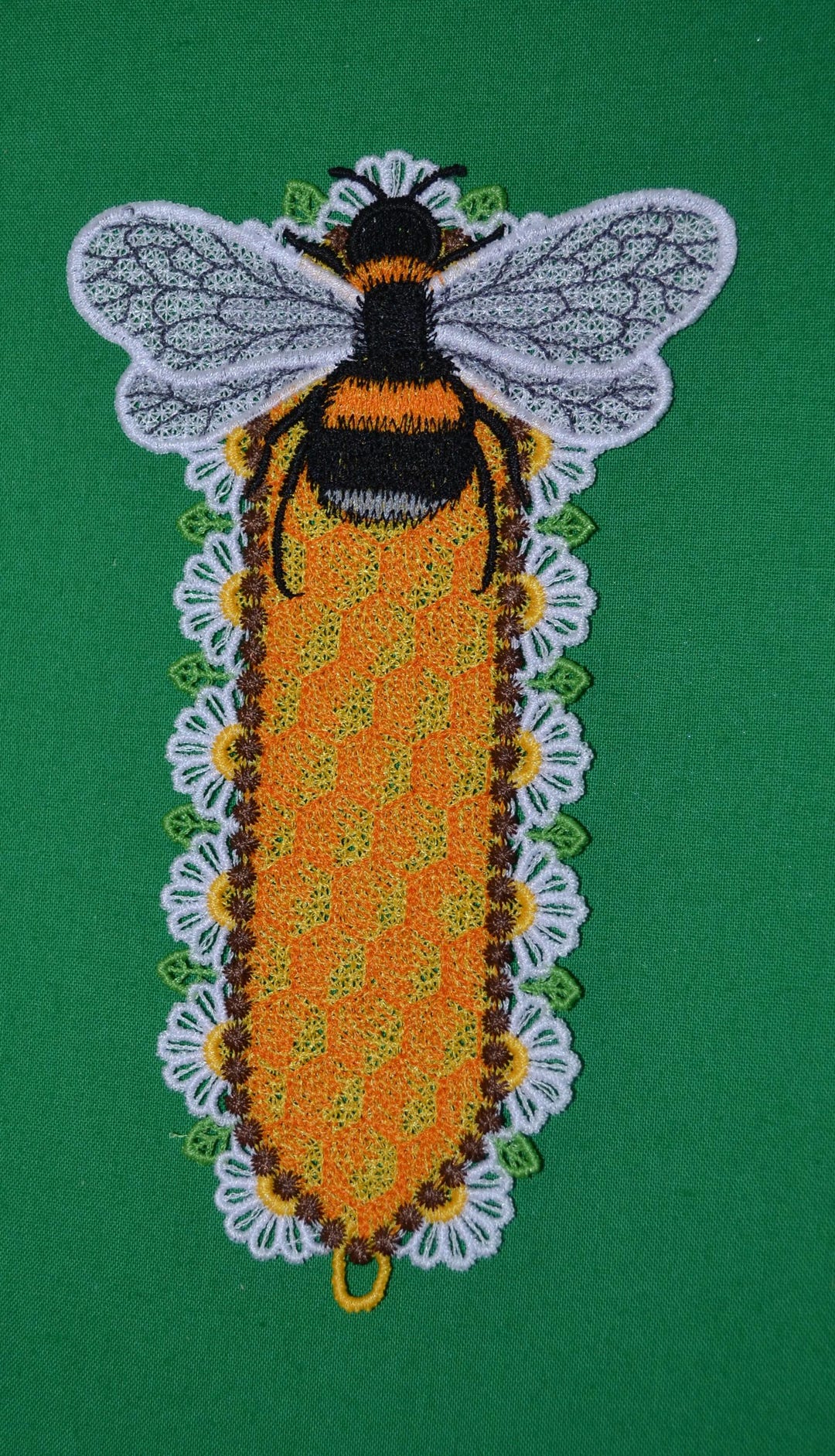 Bumble Bee Lace Bookmarkers Machine Embroidered #2039 - Etsy