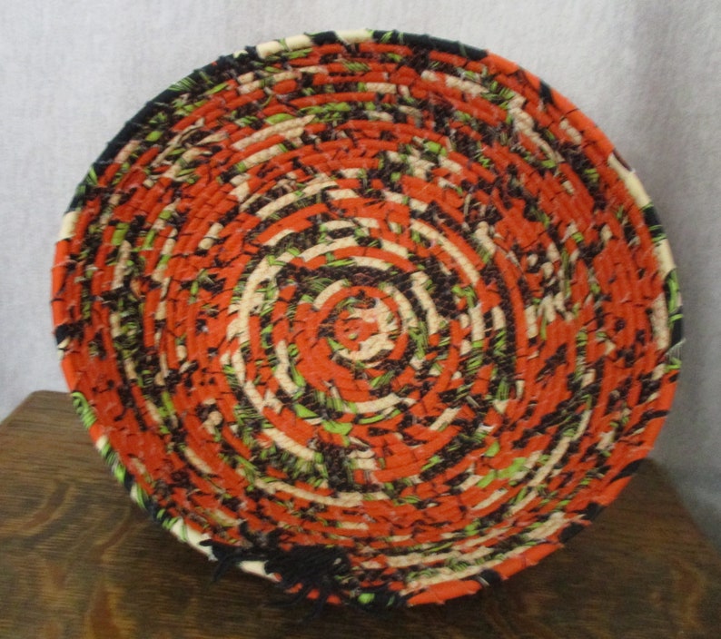 Rope Fabric Bowls - Coiled Rope Basket - Clothesline Basket - Rag ...