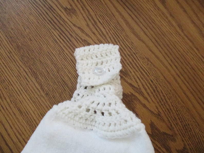 Hanging Kitchen Towel With Crochet Top Etsy