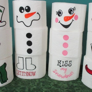 Toilet Paper Snowman Craft