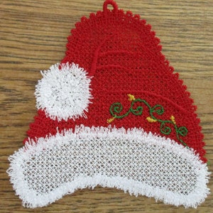 Hat Ornament Machine Embroidered