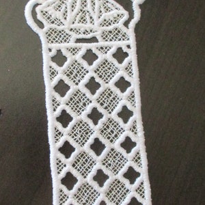 Bluebell Lace Bookmarkers Machine Embroidered