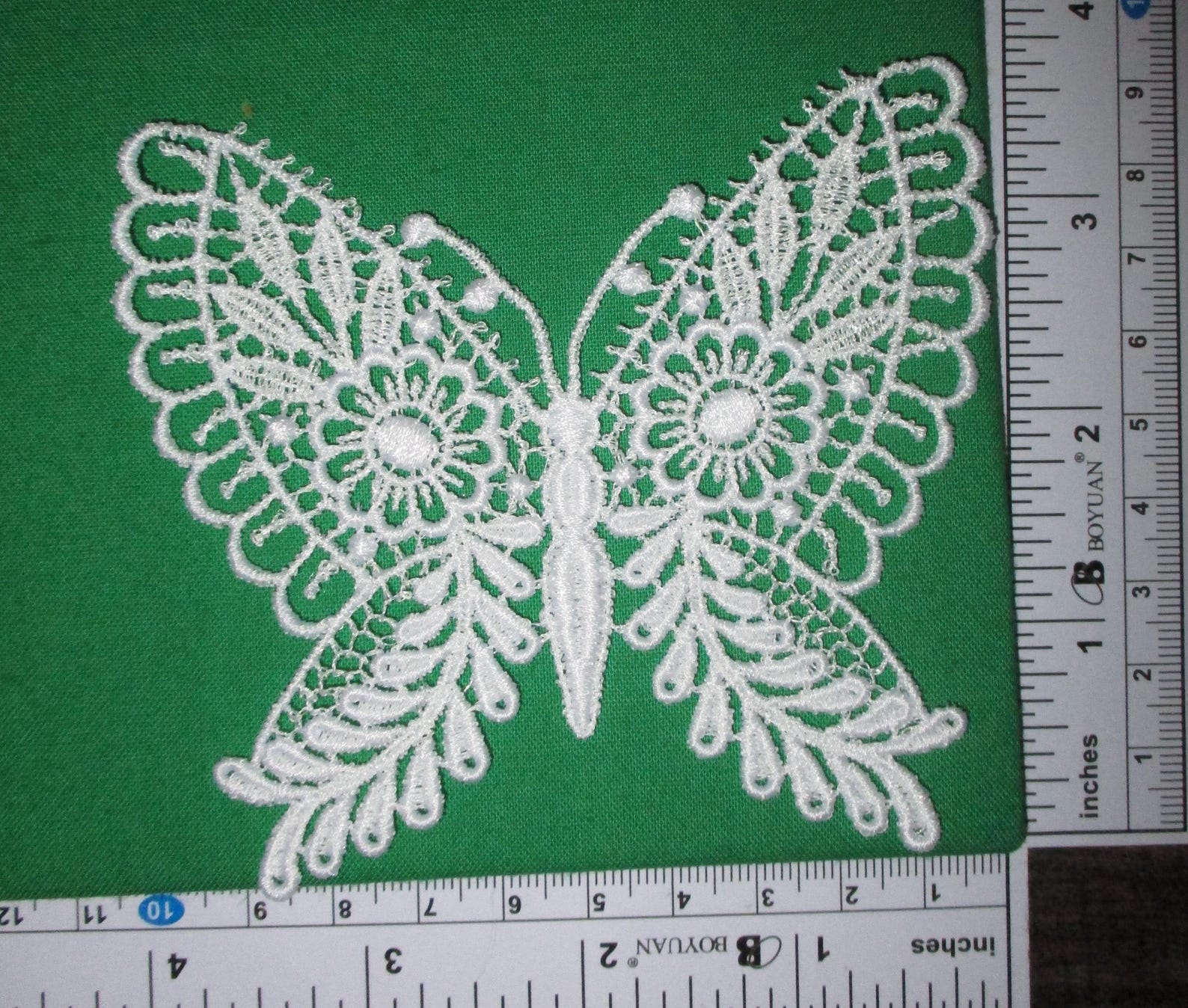Lace Ornament Machine Embroidered - Etsy
