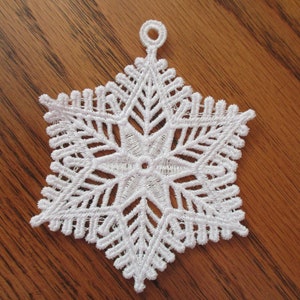 Lace Ornament Machine Embroidered