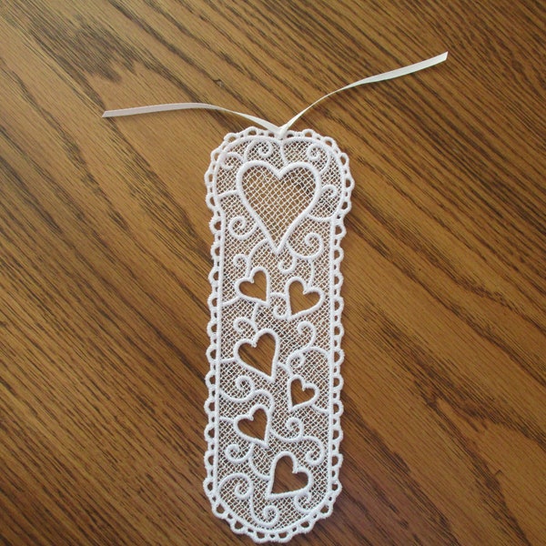 Lace Bookmarkers Machine Embroidered