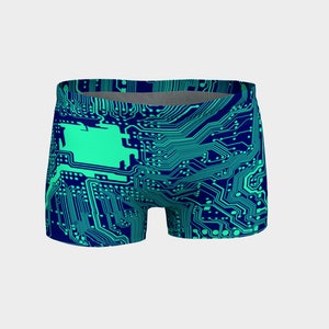 Circuit Board Shorts (Blue/Aqua)