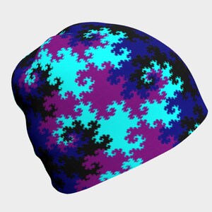 Dragon Curve Fractal Beanie