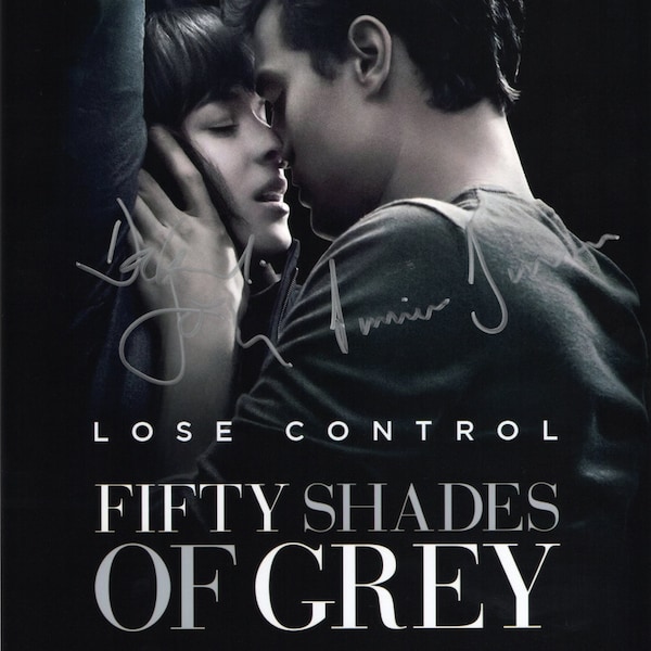 Limited Edition 50 Shades Of Grey Film Poster Signed Photograph + CERT PRINTED AUTOGRAPH