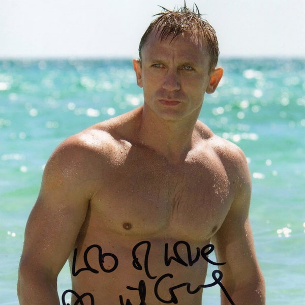 Limited Edition Daniel Craig James Bond Signed Photograph + CERT PRINTED AUTOGRAPH