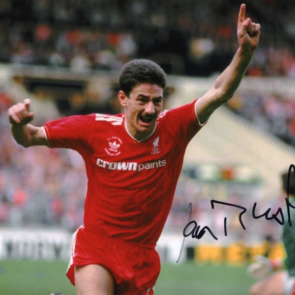 Limited Edition Ian Rush Liverpool Signed Photograph + CERT PRINTED AUTOGRAPH