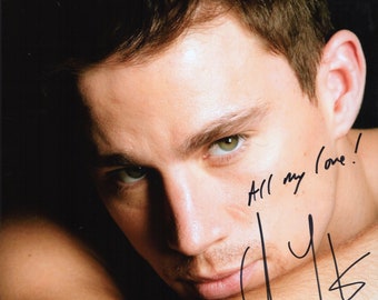 Limited Edition Channing Tatum Signed Photograph + CERT PRINTED AUTOGRAPH