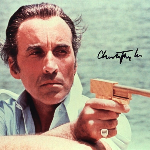 Limited Edition Christopher Lee James Bond Signed Photograph + CERT PRINTED AUTOGRAPH