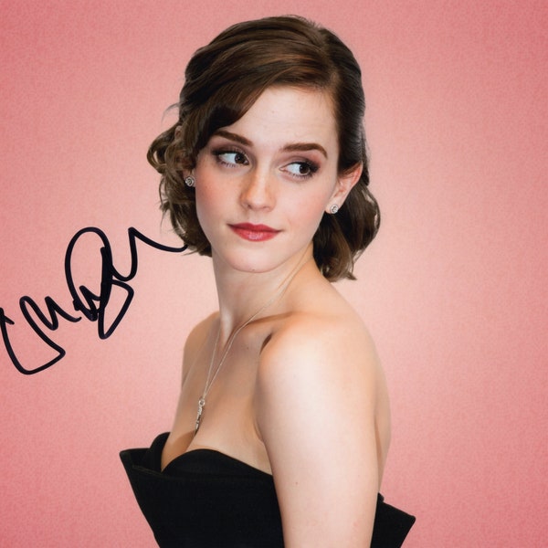 Limited Edition Emma Watson Signed Photograph + CERT PRINTED AUTOGRAPH