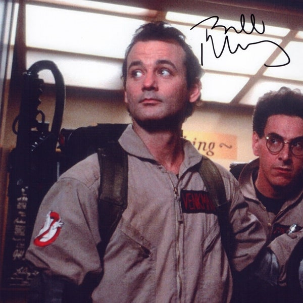 Limited Edition Bill Murray Ghostbuster Signed Photograph + CERT PRINTED AUTOGRAPH