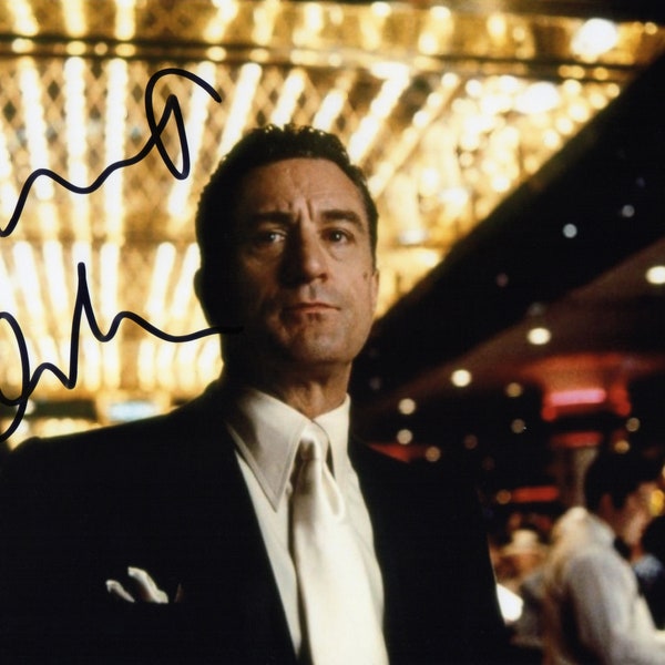 Limited Edition Robert De Niro Casino Signed Photograph + CERT PRINTED AUTOGRAPH