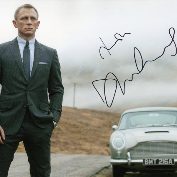 Limited Edition Daniel Craig James Bond Signed Photograph + CERT PRINTED AUTOGRAPH