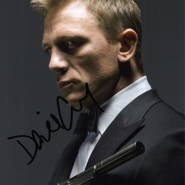 Limited Edition Daniel Craig James Bond Signed Photograph + CERT PRINTED AUTOGRAPH