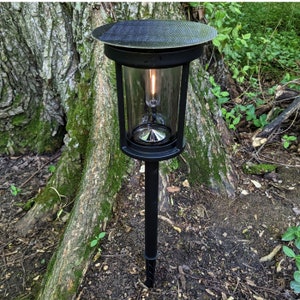 Mesa Lantern by Shade Solar, Dusk to Dawn Illumination in Shade or Sun image 1