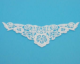 Bridal lace, Wedding lace, Vintage lace, Applique lace,  Flower design, Fashion lace, Embroidery lace, White lace, Wedding dress, mom gift