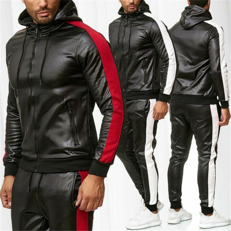 Men's Real Sheep Leather Tracksuit Jogging Coat Jacket - Etsy UK