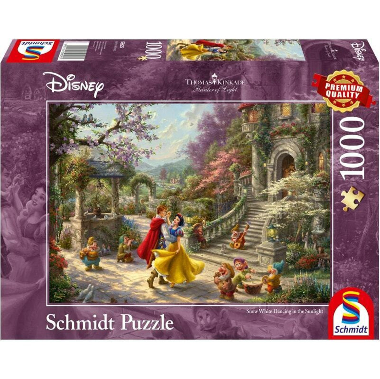 Thomas Kinkade Disney's Collection 1000 Pieces Schmidt Etsy