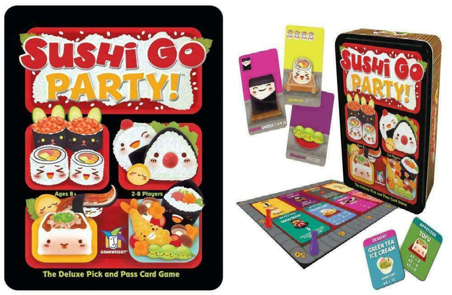 Sushi Go Party Game Deluxe Pick and Pass Multiplayer Card Game Etsy UK