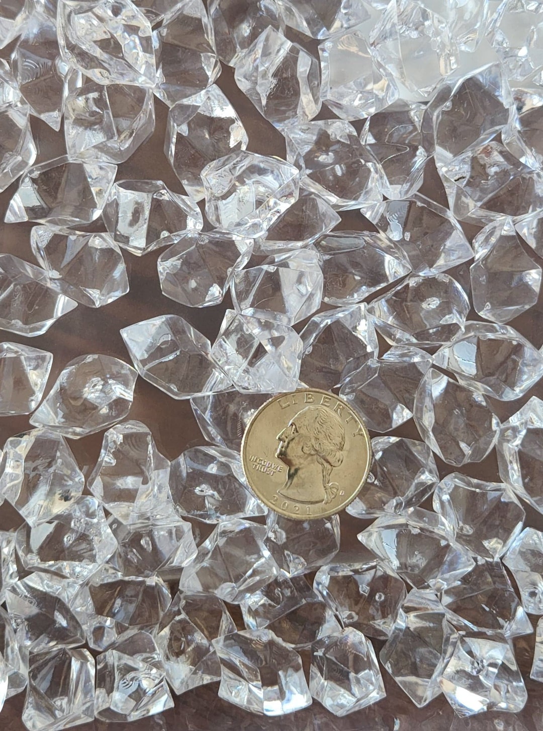 Clear Acrylic Rocks Vase Filler Plastic Gems Etsy
