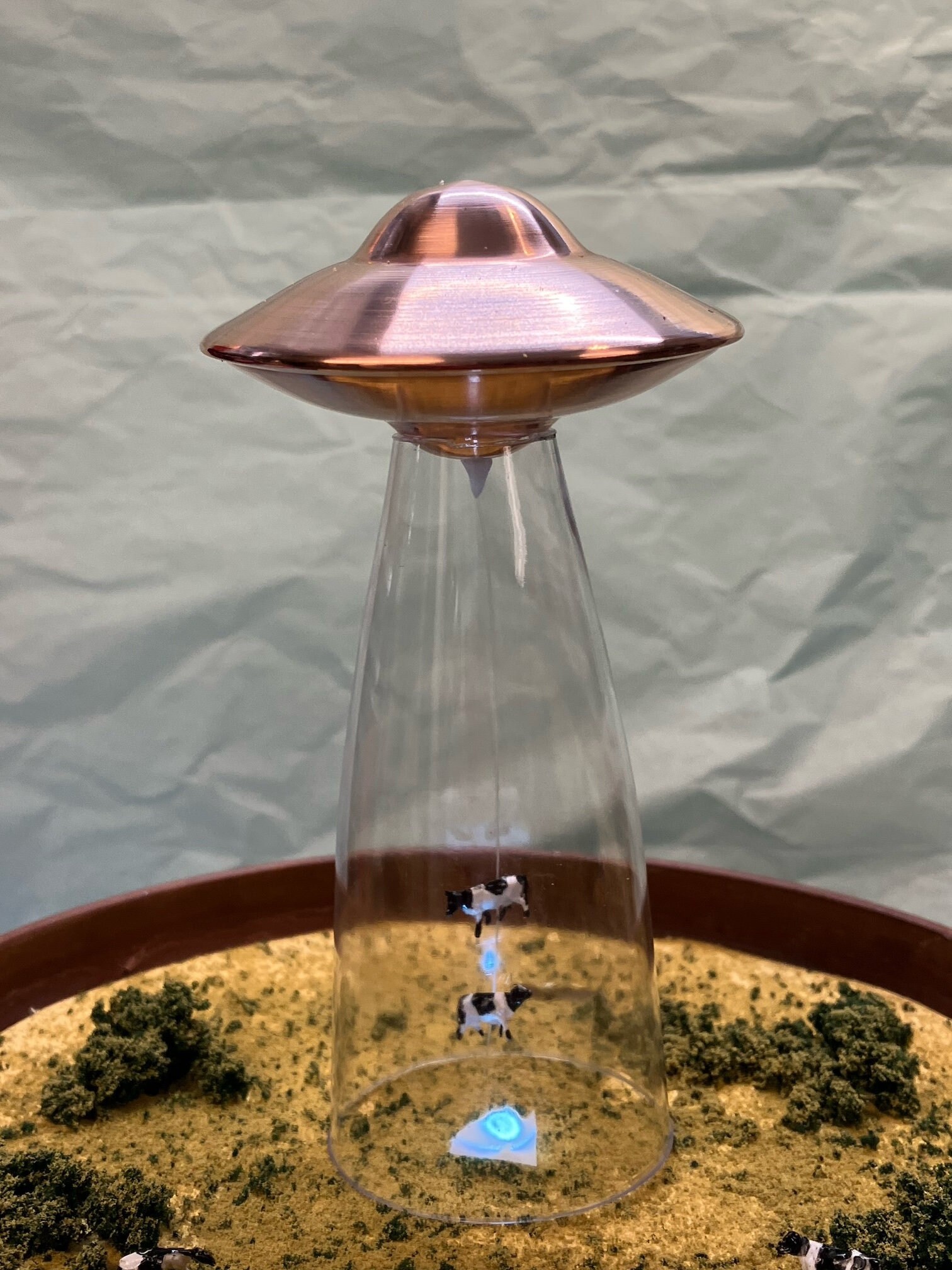 Copper UFO Cow Abduction Kit with 2 1/2” COPPER UFO