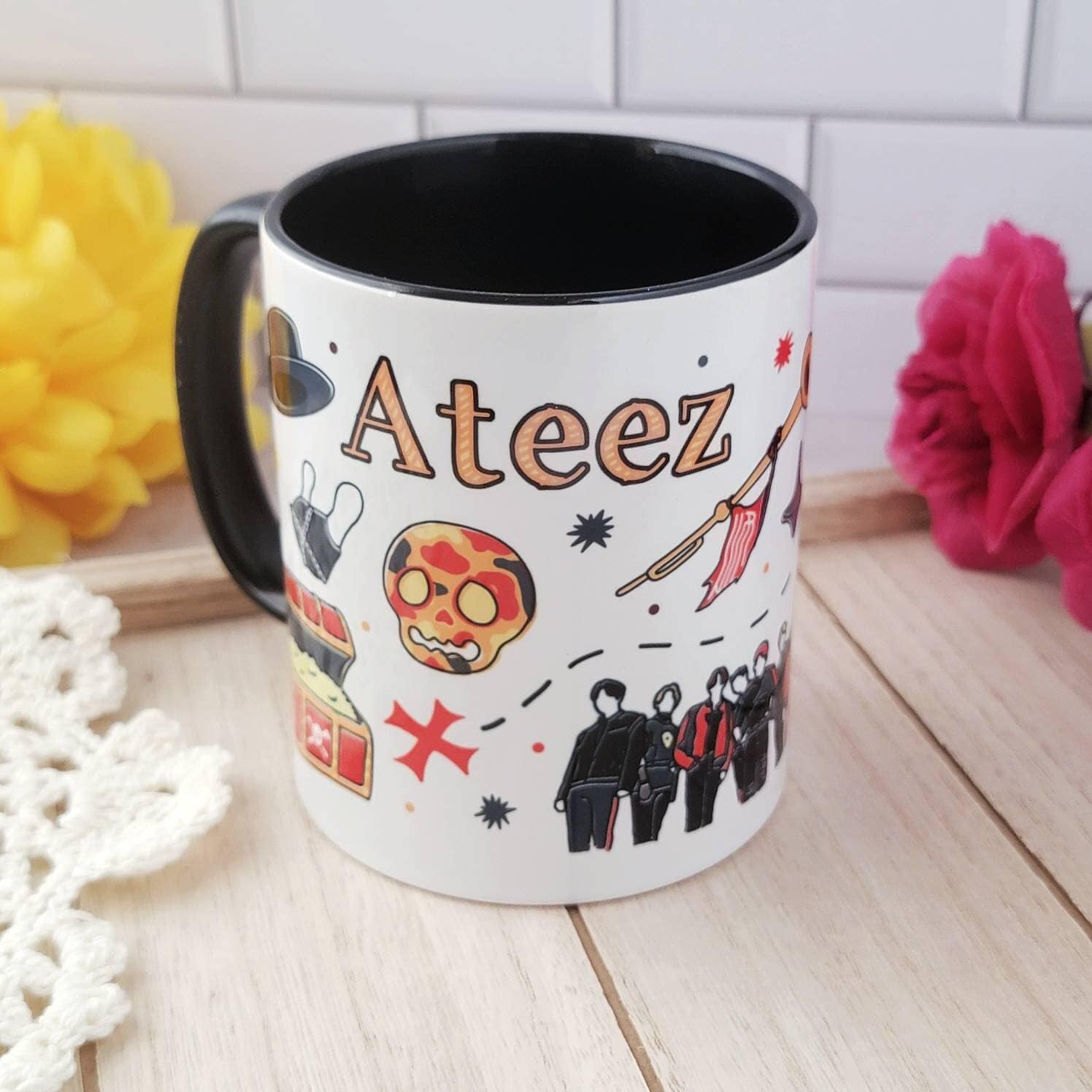 ateez ATEEZ ユノ マグカップ アチズカフェ Ateez Mug - Etsy