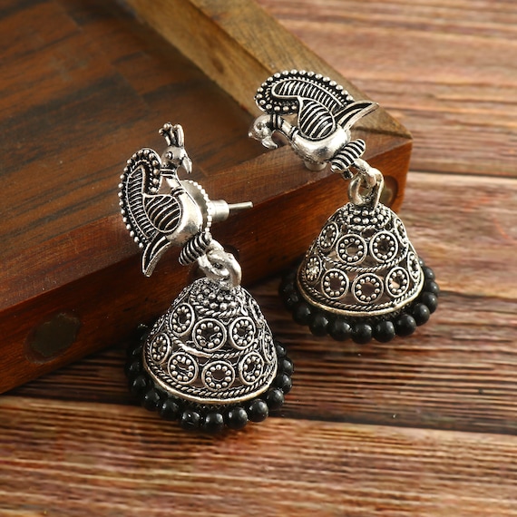 Oxidized earrings design deals