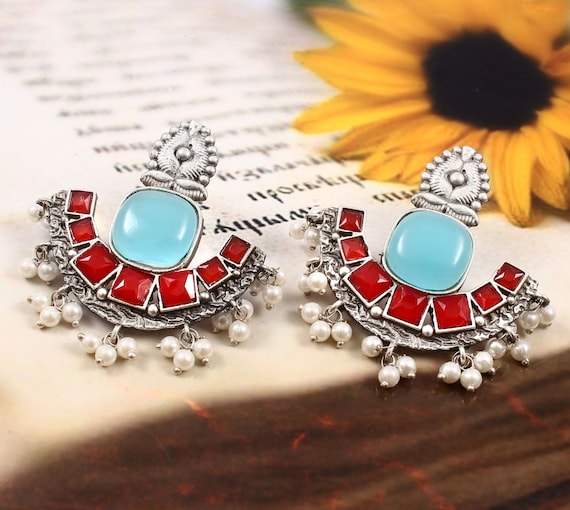 Tiaraz Fashion Stylish Oxidised Afghani Tribal Fancy Party Wear Earrings  for Girls and Women - CartNext.in