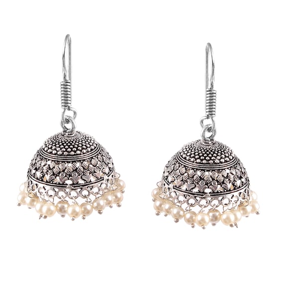 Silver jhumki sale price